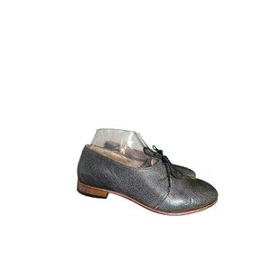 Dieppa Restrepo Cali Oxford Lace Up Shoes Womens Size 7 Gray Metalic Heeled Used